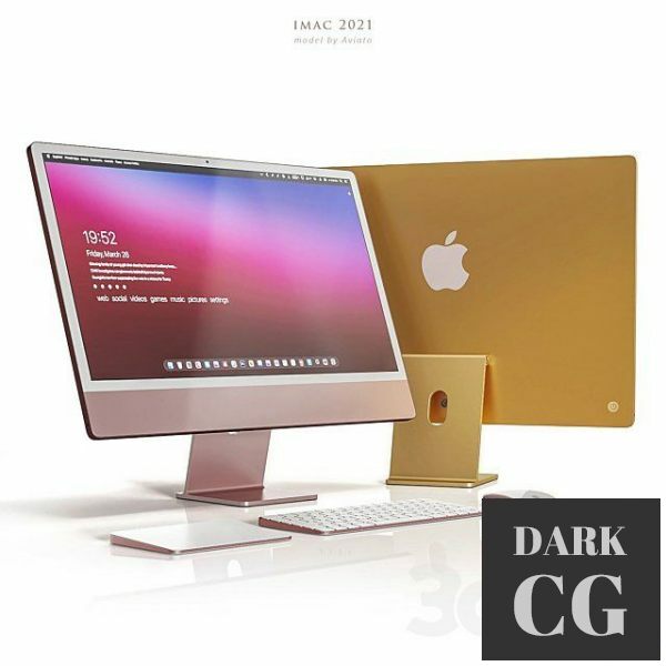 3D Model Apple iMac 2021