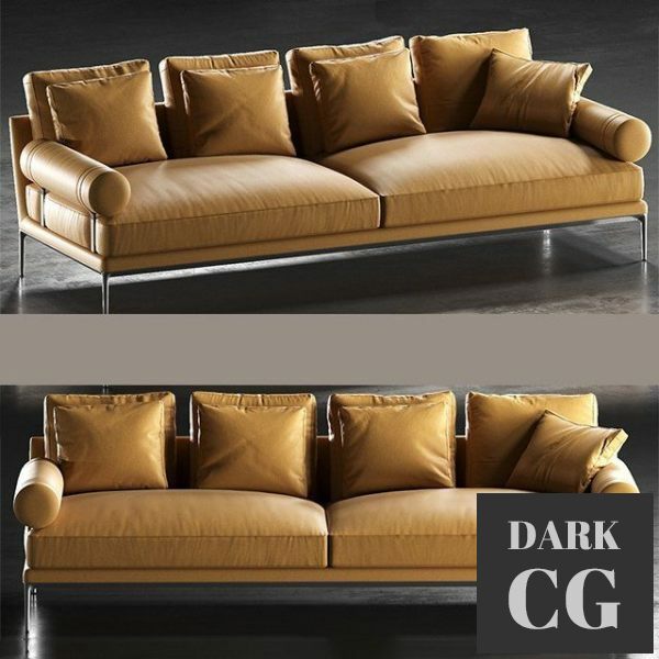 3D Model B B Atoll sofa