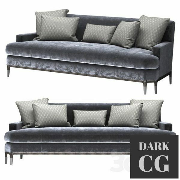 3D Model Baker CELESTITE SOFA No 6179S JEAN LOUIS DENIOT