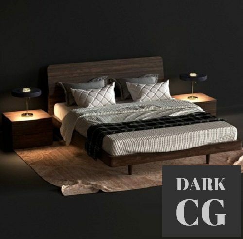 3D Model Bed Novamobili Dedalo