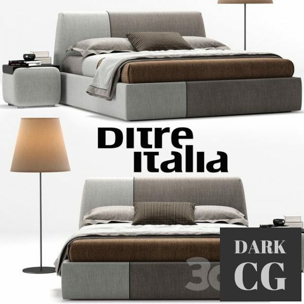 3D Model Bed Sanders Ditre Italia