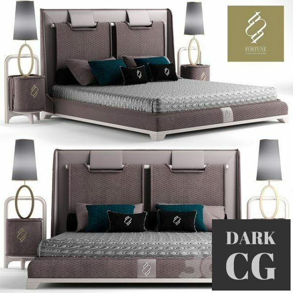 3D Model Bed tecninova cabezal cbanera fortune