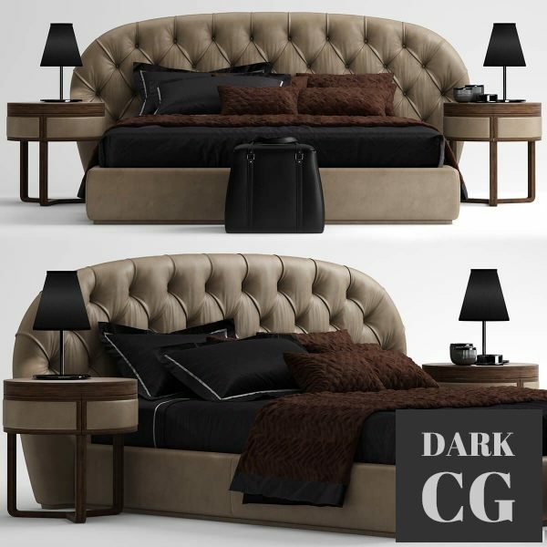 3D Model Bed ulivi Little Milady