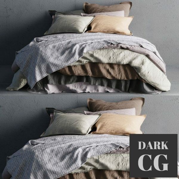 3D Model Bedclothes 2