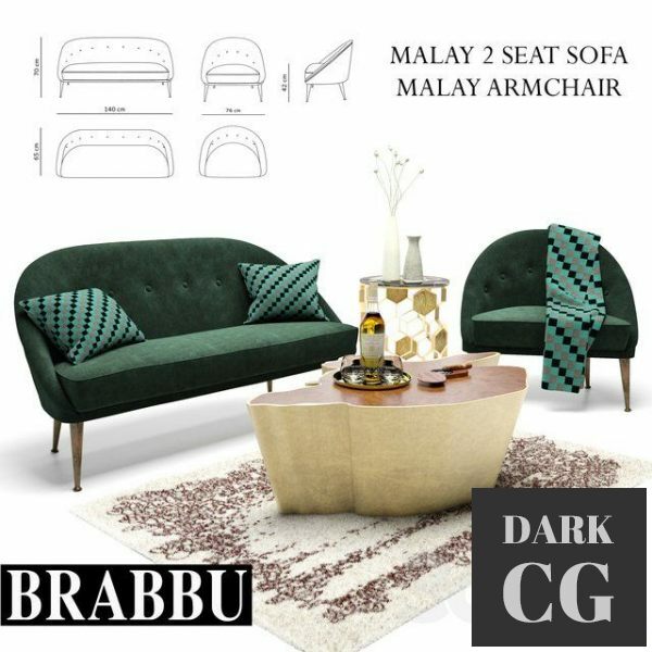 3D Model Brabbu Furniture Set