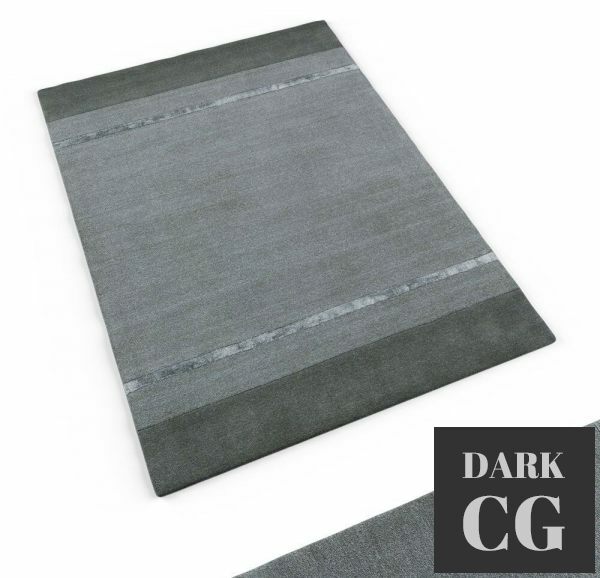 3D Model Calvin klein home vale tacoma rug graphite