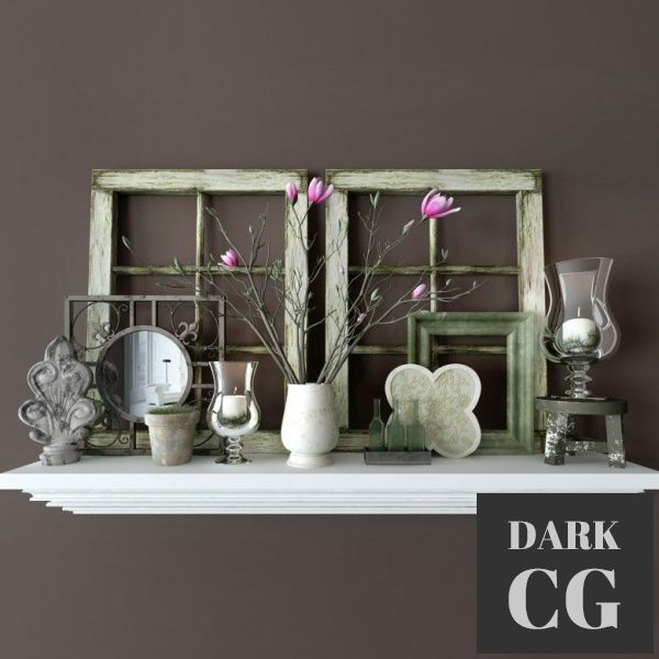 3D Model Decorative set of provence 4