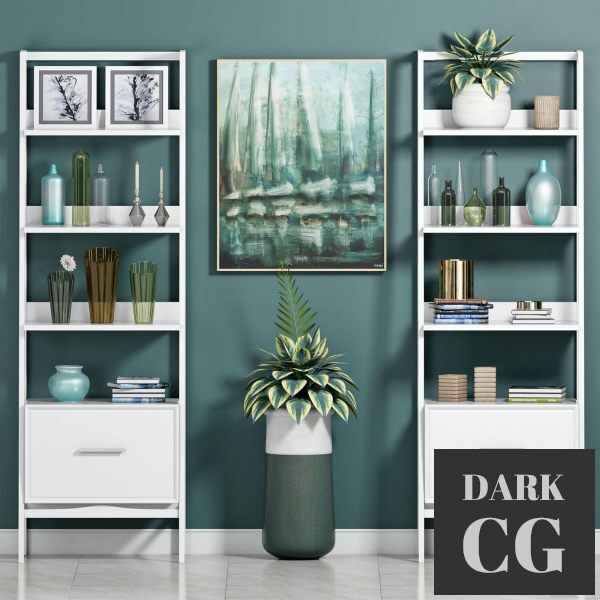 3D Model Decorative shelf 2