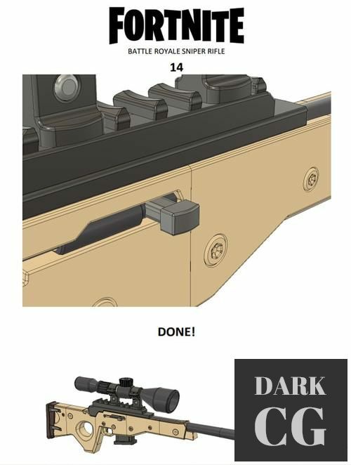 Fortnite sniperrifle – 3D Print