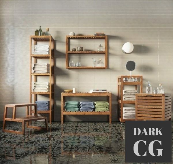 3D Model IKEA MOLGER LILLHOLMEN and BALUNGEN