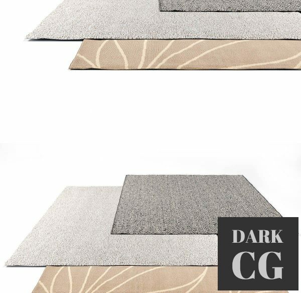 3D Model Ikea rug set