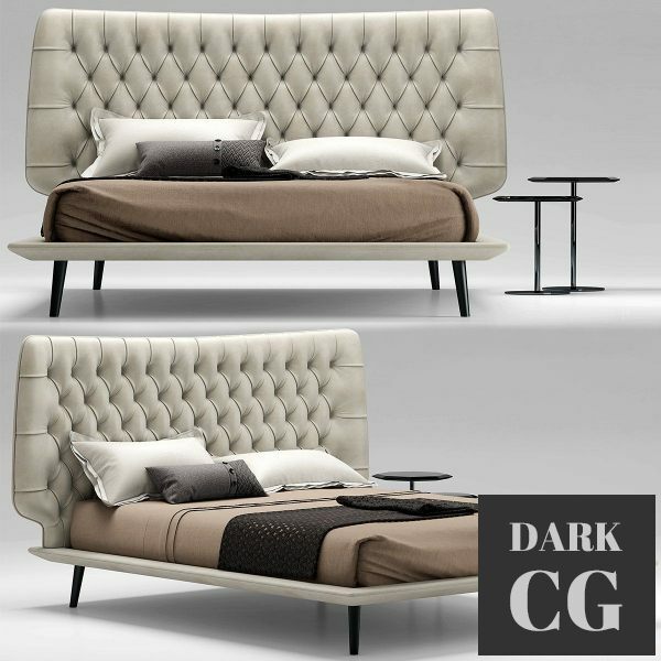 3D Model Natuzzi Dolce Vita bed