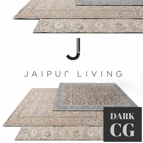 3D Model Jaipur Living Classic Rug Set 7