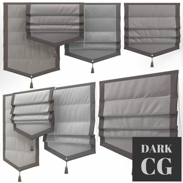 3D Model Roman blind set 3