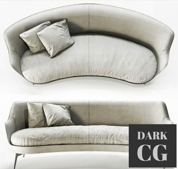 3D Model Sofa Guscio