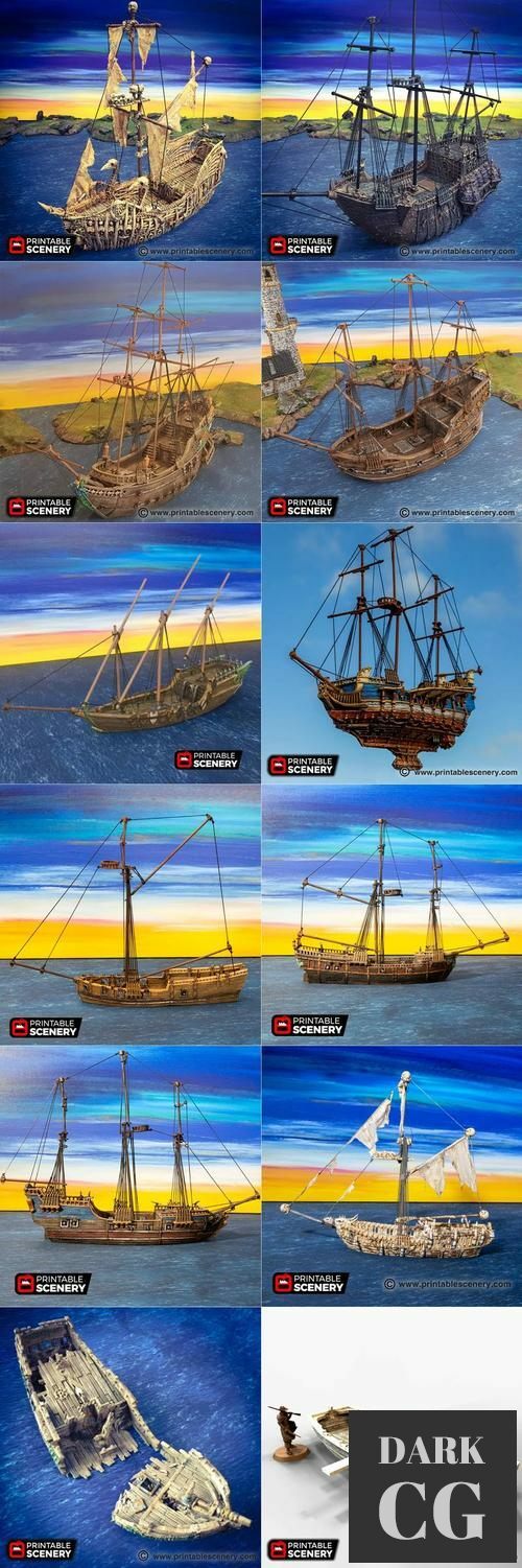 The Lost Ships Complete – 3D Print