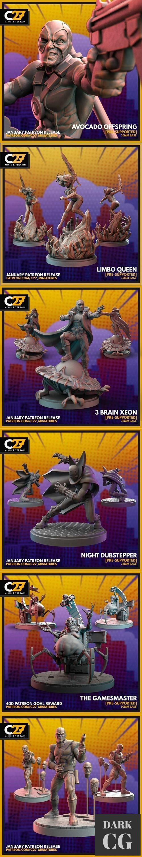 C27 - Miniatures Loot Crate January 2022 – 3D Print