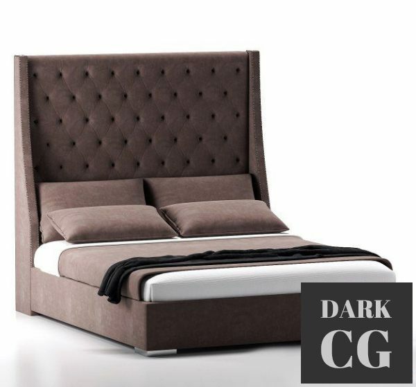3D Model Bed Tiffany
