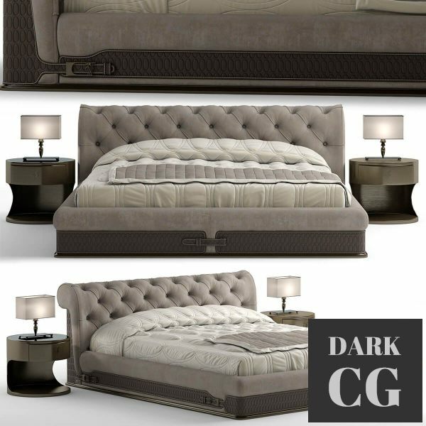 3D Model Bed visionnaire chester laurence