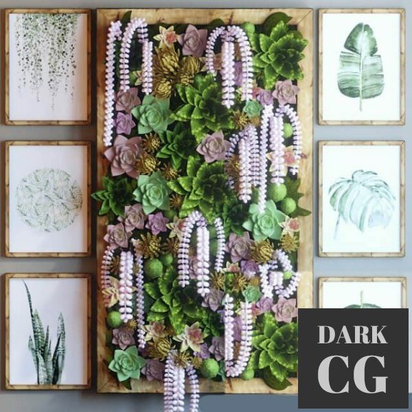 3D Model Green wall 31