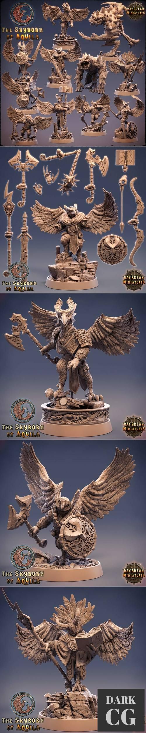 Daybreak Miniatures - The Skyborn of Aquila – 3D Print