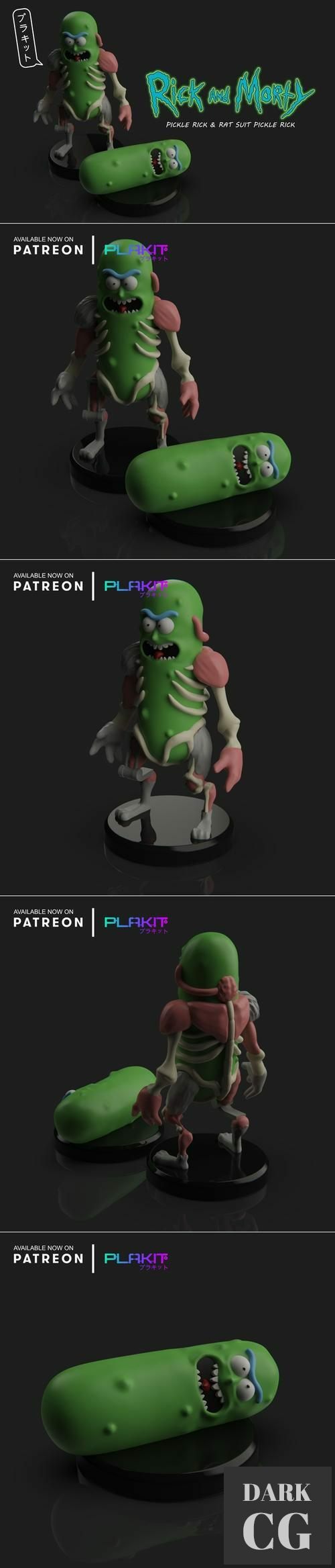 PlaKit PickleRick – 3D Print