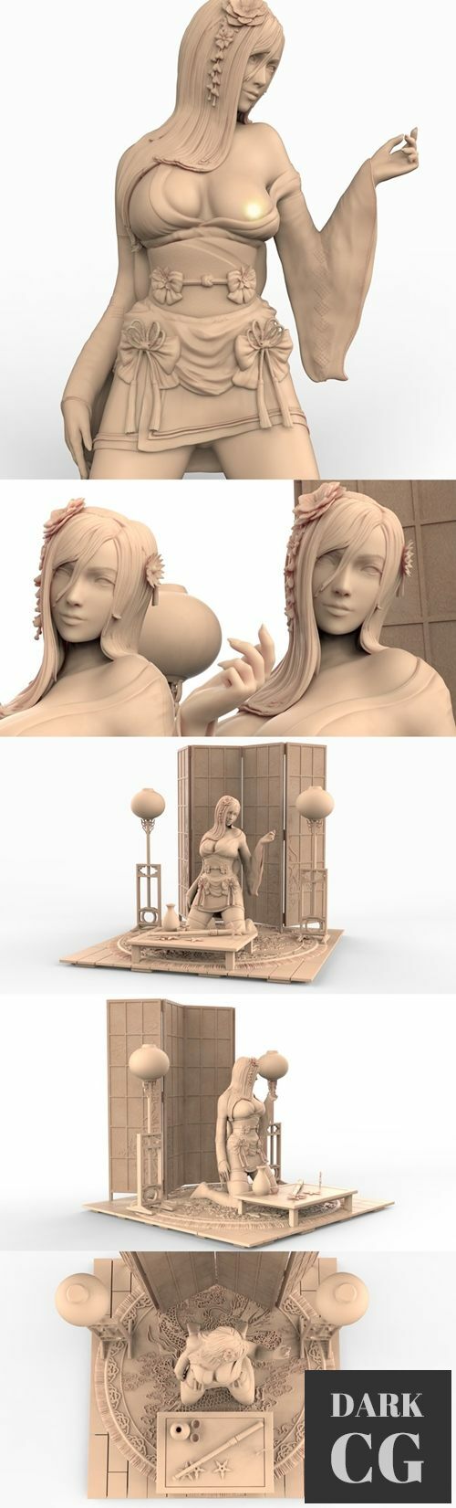 Tifa - Final fantasy 7 Kimono version – 3D Print