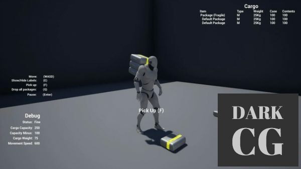 Unreal Engine Marketplace Cargo Delivery Inventory System