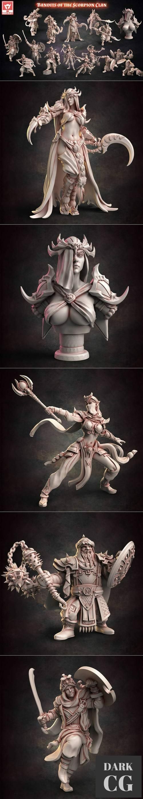 Red Clay Collectibles Bandits of the Scorpion Clan January 2022 – 3D Print