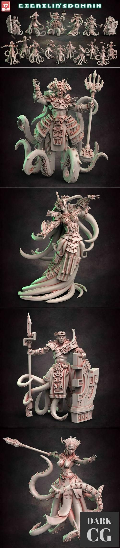 Red Clay Collectibles Cecaelias Domain February 2022 – 3D Print