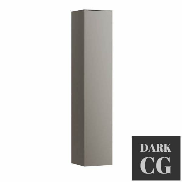 3D Model Sonar Tall Cabinet 1 Door by Laufen