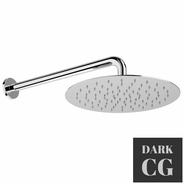 3D Model Wall Flat Round Rain Shower Head 300 mm by Laufen