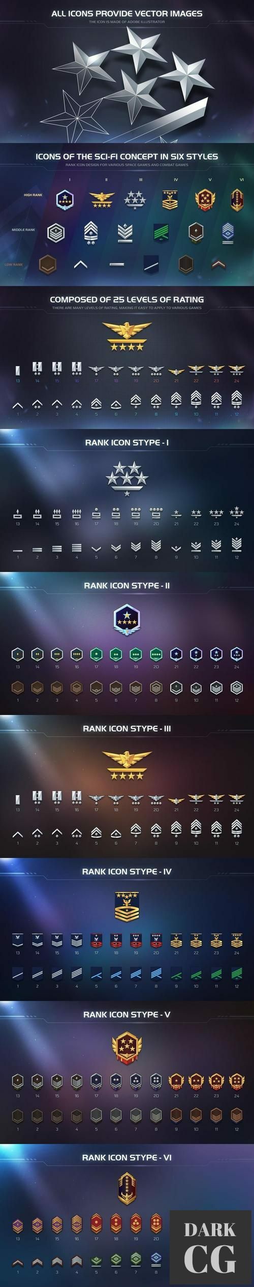 Unreal Engine 2D Icons 150 Space Rank