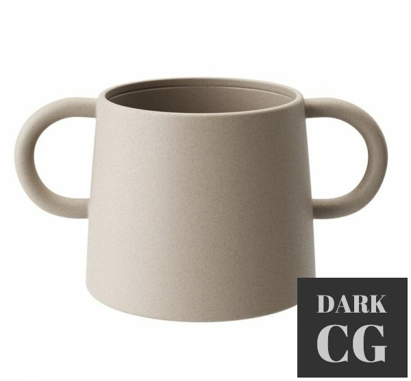3D Model Anse Porcelain Pot by Ferm Living