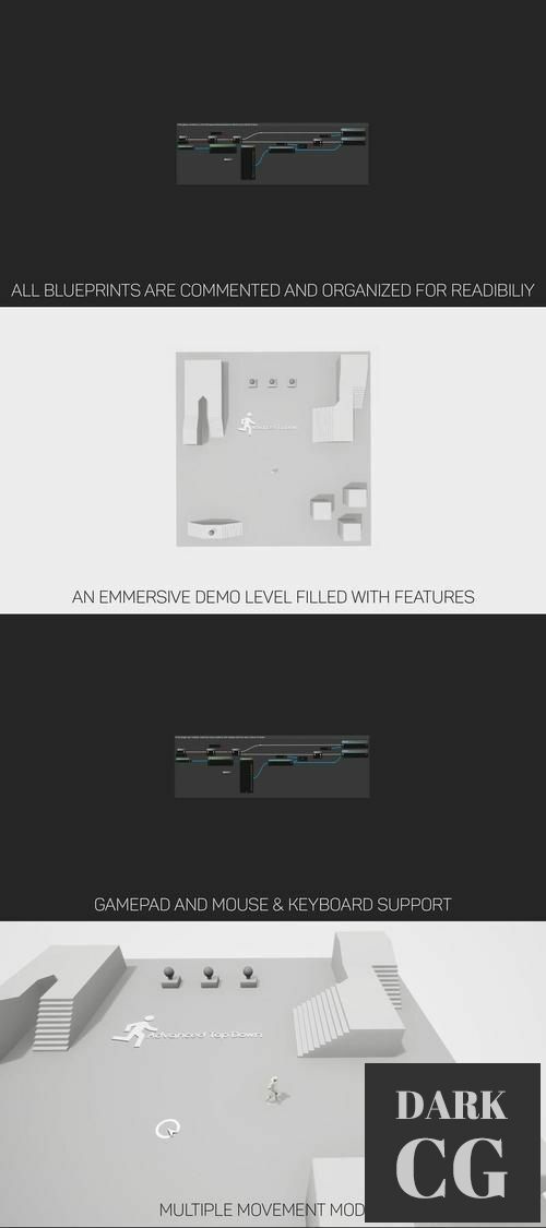 Unreal Engine Advanced Top Down Template Remastered template