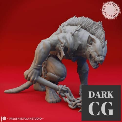 3D Model Yeenoghu Tabletop Miniature 3D Print