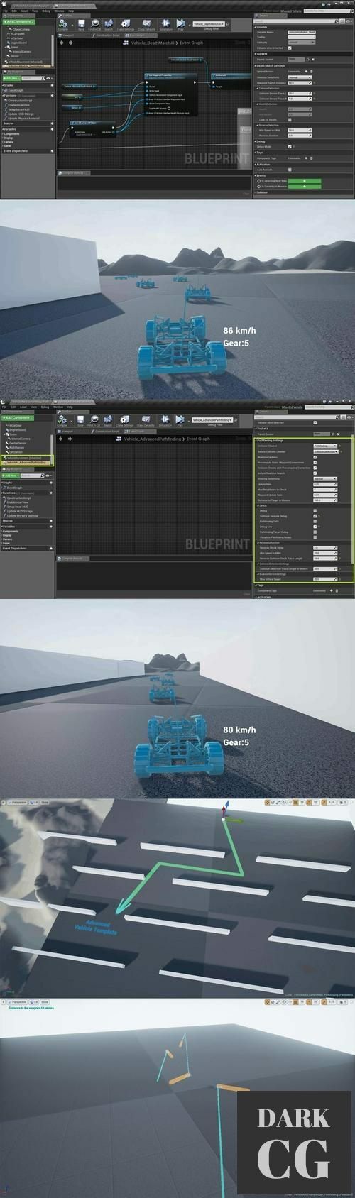 Unreal Engine – Blue Man Vehicle AI Plugin