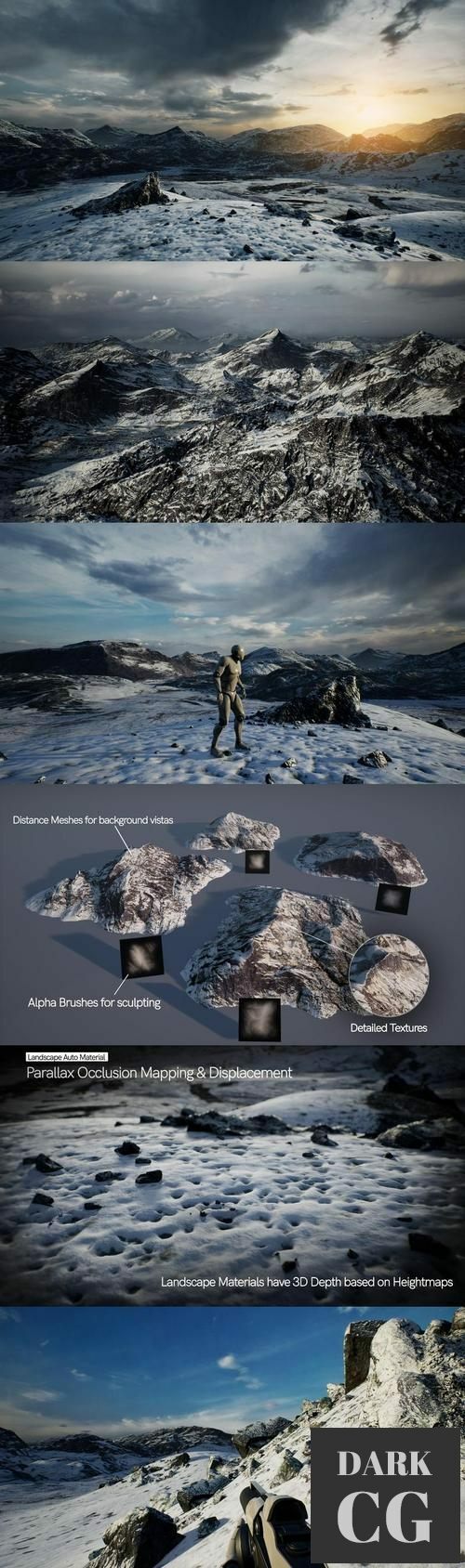 Unreal Engine Brushify Mountains Pack