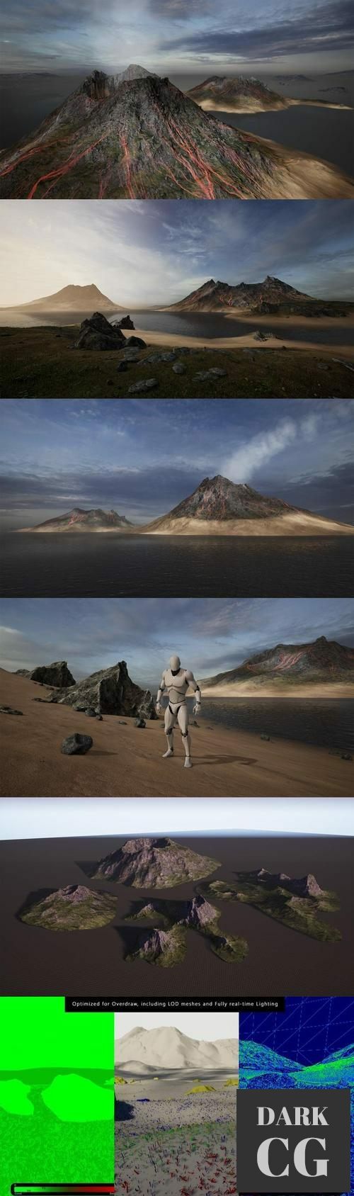 Unreal Engine Brushify Volcano Pack