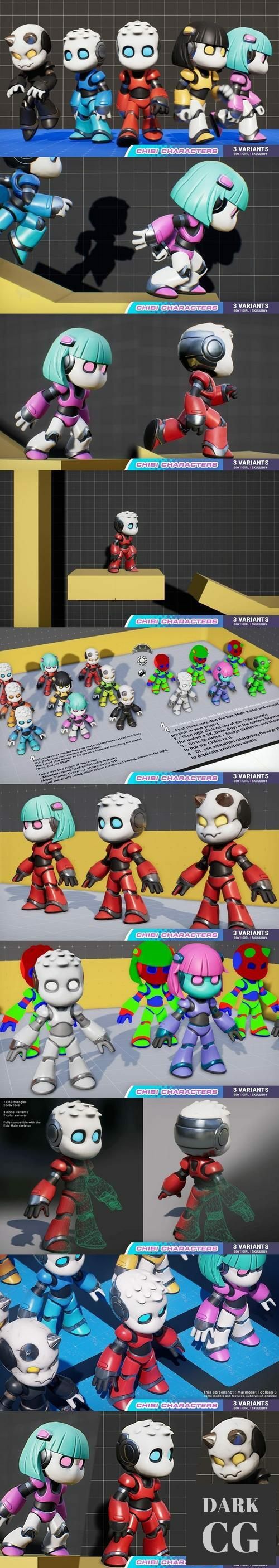 Unreal Engine Chibi Characters
