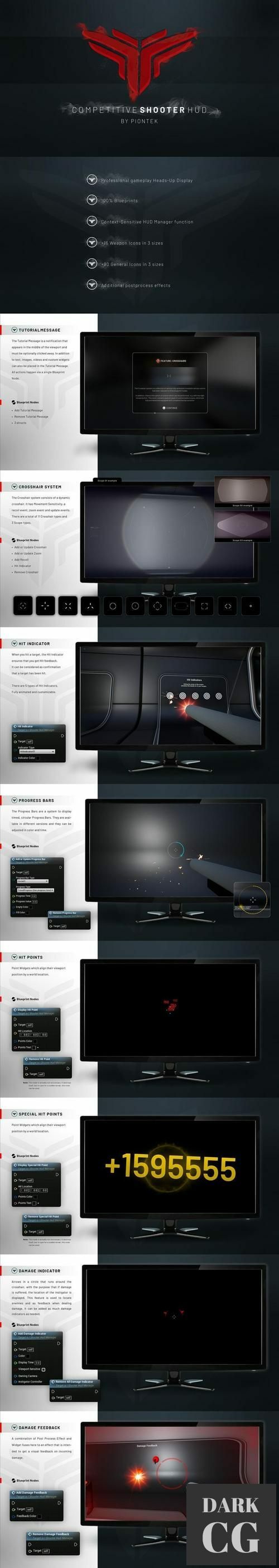 Unreal Engine Competitive Shooter HUD