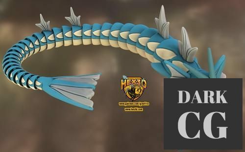Articulated Gyarados – 3D Print