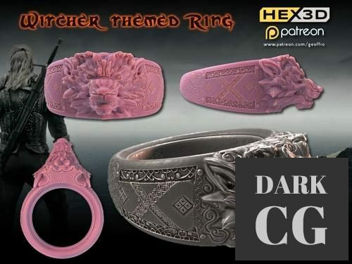 Witcher Themed Ring – 3D Print