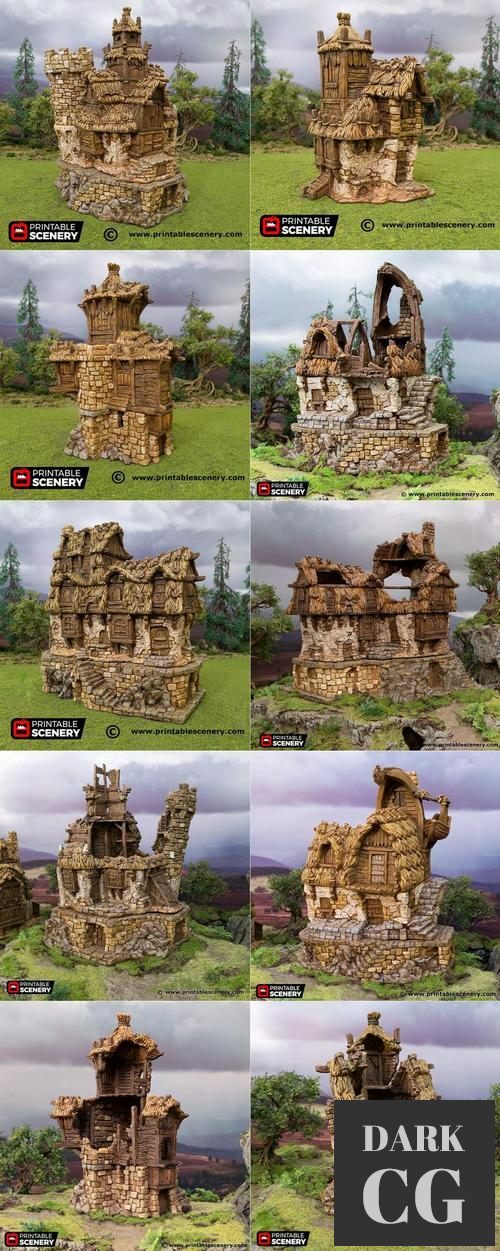 Hagglethorn Hollow The Old Town Complete – 3D Print