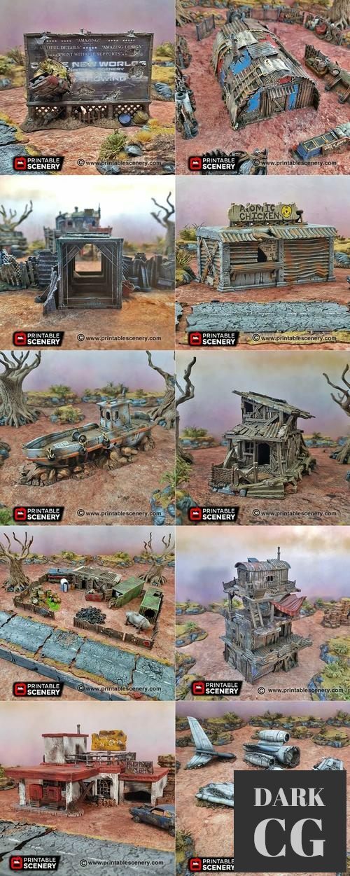 Brave New Worlds - Wasteworld Complete – 3D Print