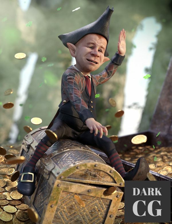 dForce Leprechaun Outfit for Genesis 8 Males Bundle Daz3D, Poser: dForce Leprechaun Outfit for Genesis 8 Males Bundle