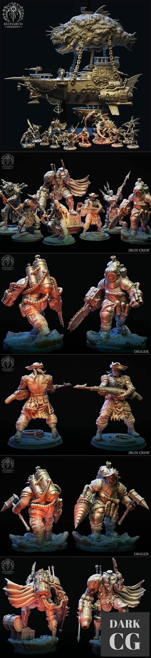 Bestiarum Miniatures - Iron Crew November 2021 – 3D Print