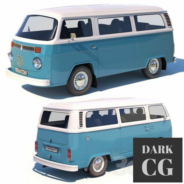 3D Model Volkswagen T2