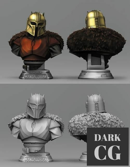 The Mandalorian Armorer Bust – 3D Print