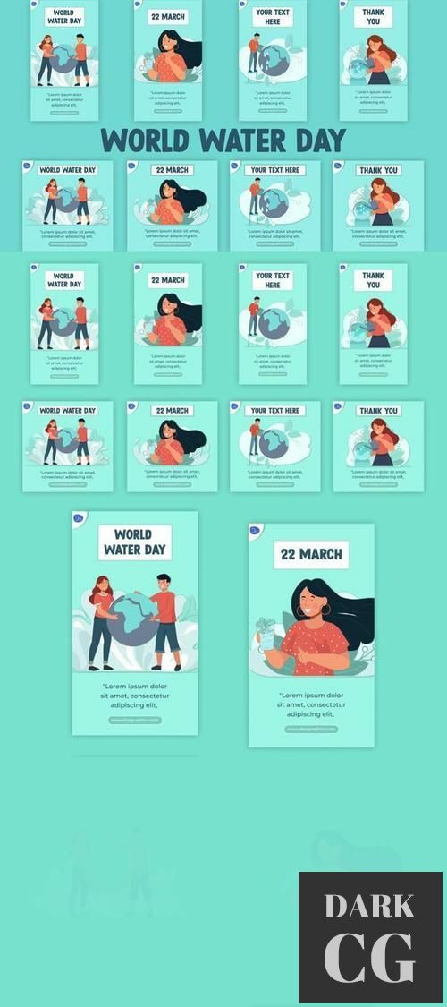 World Water Day Social Media Post And Instagram Story 36759613